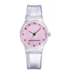 Mała Daisy Jelly Quartz Watch Studenci Girls Cute Cartoon Chrysanthemum Silikonowe zegarki różowe wybierane pin Blucklewatches344e