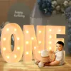 915 cm Giant Light Up Letter Frame Box Box Baby Shower 1 ° compleanno Decorazioni per feste di matrimonio DECAZIONI DI PALLOON PIEMENTO NAMBINO NATALE 231227