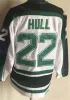 Erkekler vintage retro buz hokeyi 9 Mike Modano Jersey 7 Neal Broten 23 Brian Bellow 4 Craig Hartsburg 20 Dino Ciccarelli 1 Gump Worsley 30 Jon