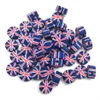 3 style 300pcs na działkę okrągłe gliniane flagi flagi koraliki Ameryki Puerto Rico i Wielka Brytania w średnicy 10 mm dla biżuterii DIY235L