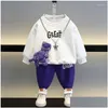 Ensembles de vêtements pour garçons Ensemble pour enfants Haut et pantalon pour bébé Deux pièces Pull à manches longues Vêtements pour enfants Costume Drop Livraison Maternité Otxtp