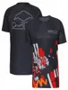 T-shirt pilota F1 ufficiale stesso stile uniforme della squadra a maniche corte girocollo tuta da corsa casual traspirante top ad asciugatura rapida può essere 1615824
