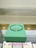 Luxo Bangle designer de jóias homem pulseira de alta qualidade Tifannissm 99 NOVO 18k Platinum Wide Double T Pulseira M com caixa original