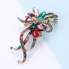 Broches Fashion exquisito Colorido Crystal Flower Brooch Charm Damas Damas de bodas Accesorios de joyería
