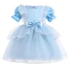 Girl Dresses 3-10 Yrs Lace Teenagers Kids Girls Wedding Dress Elegant Princess Party Pageant Formal Baby Children's