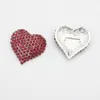 50st/Lot 30mm Rhinestone Crystal Heart Button Wedding Bouquet Chair Cover Buckle