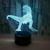 RGB 3D Night Light Creative 3D wizualne światło kolorowe pilot pilota, prezent dla dzieci, zwiększenie koloru pokoju, kontrolę dotykową, zdalne czas, lampa nocna