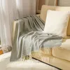 Dekens Nordic Gebreide Deken Voor Bed End Sofa Cover Gooi Draad Op Reizen TV Dutje Handdoek Slaapkamer Wandtapijt