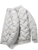 Down Jacket Men's Autumn and Winter New White Duck Down Youth Jacket Casual Men's Short Standing Collar Top