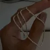 Простые серебряные цветовые цепочки колье ожерелье Случайные женщины Коллиер Женщины модные ювелирные украшения241D