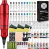 Kit de stylo pour Machine à tatouer, avec cartouches, aiguilles, encre, maquillage Permanent, accessoires pour débutants, 231225