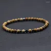 Strand 2023 uomini alla moda bracciale in pietra 4mm Lava naturale/perle di ematite BracTO