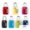 Serrature per porte Nuovo codice Tsa a 3 cifre Lucchetto a combinazione Resettabile Cus Locks Viaggio Lage Lucchetto Valigia Alta sicurezza Sn2559 Consegna a goccia Dhhlt