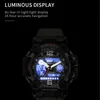 SMAEL hommes montres 50 m montre de sport étanche militaire homme montre de sport numérique 8072 double affichage montre Quartz Led numérique 231228