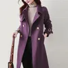 Trench-coat avec doublure pour femme, coupe-vent, Style mi-long, mode polyvalent, Slim, haut de gamme, printemps et automne, 2023