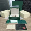 Rolex Box montre hommes or automatique boîtiers de montre blanc Original intérieur extérieur femme montres boîtes hommes vert boîtes m116508 126720 1166235S