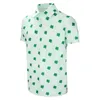 T-shirts pour hommes Mode pour hommes St Day 3D Numérique Imprimé Simple Boutonnage Chemise À Manches Courtes Pour Hommes