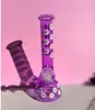 Beaker bong Bubbler Downstem Perc Hookahs Heady Dab Rigs Beaker Tubos de água Fumar Bongos de água de vidro grosso com junta de 14mm