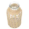 Vases Rattan Glass Vase Desktop Decor Porcelain Flower Arrangement Container Adornment