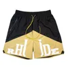 Designer Männer Womens RH Limited Rhude Shorts Sommer Schwimmen Kurzknie Länge Hip Hop High Street Sport Training Strandhosen Herren Elastiz Taille