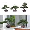 Fleurs décoratives bonsaï artificiel, plante en pot, décoration Durable, réaliste et polyvalente, affichage de bureau, décor de jardin Zen