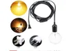 Lâmpadas de lâmpadas E27 Luzes pendentes de cabo de alimentação 18m Adaptador de lâmpada de suspensão Euus com fio de interruptor para pendente E27 Hold 21759769