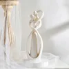Vilead 23cm Sandstone Sculpture Dorerative Lover Wedding Statue Home Decoration Valentine’s Day Souvenirs Figurines Ornaments 231228