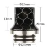 2 estilos de resina epóxi boca plana ponta gotejamento pele cobra grade onda ampla furo quadrado bocal para 510 810 rosca zz