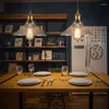 Decorazione per feste semplici vetro a testa singola in stile industriale ristorante bar corridoio Study lampadario