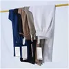 Softstreme Damen-Hose, gerade, verstellbare Taille, elastisch, hohes, weites Bein, Air-Layer-Stoff, weich und atmungsaktiv, Drop-Lieferung Dhq0V