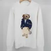 Women's Sweaters Women's Knitwear Teddy Bear Knitted Color Blocking Long Sleeved Sweater