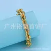 Yüksek kaliteli tifannissm 18k altın ot tatil hediye bilezik takı t aile şekilli elmas kakma gül altın büyük zincir bileklik moda erkekler orijinal kutu