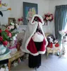 Mulheres Fofo Guarnição De Veludo Com Capuz Capa De Papai Noel Outwear Halloween Natal Fantasia Fantasia Cosplay 231228