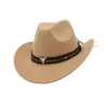 Boinas cowboy cowgirl chapéu de pó props decoração de grande moda de moda cosplay verão casual sol para viagens unissex rodeio de rodeio de caminhada