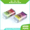 Happ Vape 6000puffs Dispositif Disposable Dispositif 6k Vaper Dispositif 12 ml Pod 10 FLAVORS PURE TORT Cigarette E sans incite E