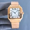 Menwatch Men Watches Designer Gold Watches Square 39 mm Le Montre Automatic Watch Inneild en acier de bracelet