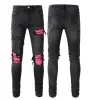 designer sac à dos noir jeans jeans hommes me biker jeans hommes déchirés Slim Stretch Skinny Distressed Biker Jeans Hip Hop Straight Leg Jog