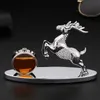 Chinees Paard Standbeeld Dierenbeeldje tafelblad Ambachten Geluk fortuin Auto-interieur decoratie Thuis woonkamer Decor Accessoire 231228