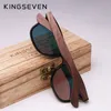 Kingseven uv400 óculos de sol para homens polarizados madeira nogueira artesanal óculos de sol proteção alta qualidade feminino gafas 231228