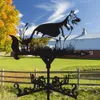 Tak Retro Garden Weather Vane Farm Iron Home German Shepherd Dog Outdoor Roof Decoration 231227