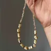 2024 ONTWERPERS Same Stone Shell Champagne kralenketting voor dames met een kleine geur en veelzijdige kraagketting