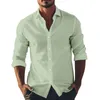 Men's Casual Shirts S -3xl White Pink Men Shirt Long Sleeve Cotton Oxford Soft Comfortable Regular Fit Quality Business Man