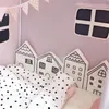 4 StuksSet Nordic Baby Bed Bumper Baby Wieg Kussen Protector Geboren Cot Rond Kussens Room Decor Voor Meisjes Slaapkamer 231227