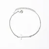 Link Bracelets Simple Silver Plated Cross Charm Bracelet&Bangle For Women Elegant Party Jewelry Pulseras Sl349