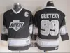 男子ロサンゼルスキングスヴィンテージバージョンジャージ16ディオンヌ32 Hrudey 99 Greetzky 33 McSorley 20 Robitaille CCM Hockey Jersey