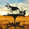 Tak Retro Garden Weather Vane Farm Iron Home German Shepherd Dog Outdoor Roof Decoration 231227