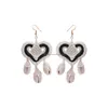 Dangle Lustre Tissé À La Main Noeud Amour Gland Boucles D'oreilles Pour Femmes Cerceau Bohème Frange À La Main Fête Des Mères Drop Del Dhgarden Dhctk