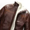 Isurvivor Мужчины Зимние густые флисовые кожаные куртки PU Coats Hombre мужская повседневная мода Slim Fit большой размер Zip Jackets Men 231227