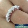 0 7CTW 3mm DF Round Cut Engagementwedding Moissanite Lab Grown Diamond Band Ring Sterling Silver for Women Factory Expert D292W