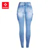 2237 Youaxon Classic Multiple Pockets Jeans Women's Ultra Stretchy Denim Cargo Pants Trousers Jeans For Women 231228